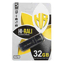 Флешнакопичувач 32 GB Hi-Rali Taga Series (HI-32GBTAGBK) Black для передавання даних