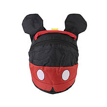 Дитячий рюкзак Lesko W640 Mickey Mouse дошкільний з ремінцем антипотужкою для прогулянки