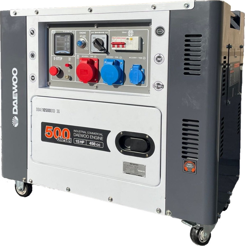 Дизельний генератор Daewoo Power DDAE 10500DSE-3