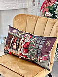 Новорічна декоративна наволочка "Новорічна казка",40х70 см., гобелен KISS483B, фото 2