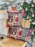 Новорічна декоративна наволочка "Новорічна казка",40х70 см., гобелен KISS483B, фото 8