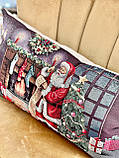 Новорічна декоративна наволочка "Новорічна казка",40х70 см., гобелен KISS483B, фото 4