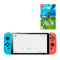 Набор Консоль Nintendo Switch V2 HAC-001(-01) 32GB (045496452629) Blue Red Б/У + Игра The Legend of Zelda