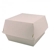 Коробка бумажная для бургера XL белая 130х130х100 мм 75 штук