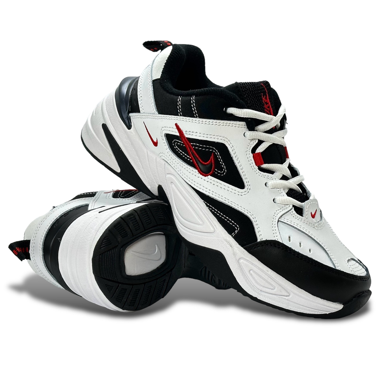 Кросівки підліткові весняні Nike Air Monarch шкіряні білі демісезонні