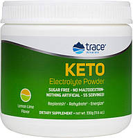 Кето-Электролиты со вкусом лимона 330 г / Trace Minerals Keto Electrolyte Lemon Lime