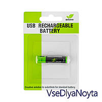 Батарейка ZNTER AAA Rechargeable battery 1.5V 600mAh (900mWh) (акумулятор) (microUSB роз'єм)