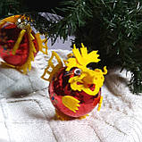 Сувенір новорічний зі скла, подарунок "Дракоша" 55мм, фото 3