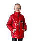 Куртка лакова  для дівчаток Lilu на зріст 128, 146 см червона (1505), фото 2