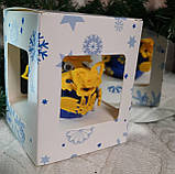 Сувенір новорічний зі скла, подарунок "Дракоша" 55мм, фото 4