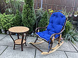 Кресло-качалка з столиком +подушка, фото 9