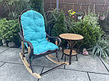 Кресло-качалка з столиком +подушка, фото 4