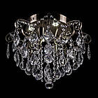 Кришталева люстра на 4 лампи з вбудованим LED підсвічуванням на пульті управління колір бронза PM-E2248/4+4/AB, фото 3