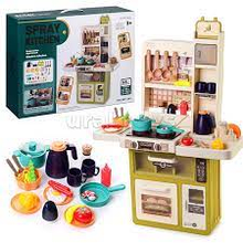 Іграшкова кухня з водою, посуд, продукти, звук, світло