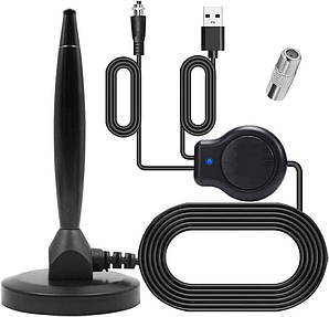 Телевізійна антена DollaTek 1080P HDTV 4K з підсилювачем. Цифрова антена з підсилювачем