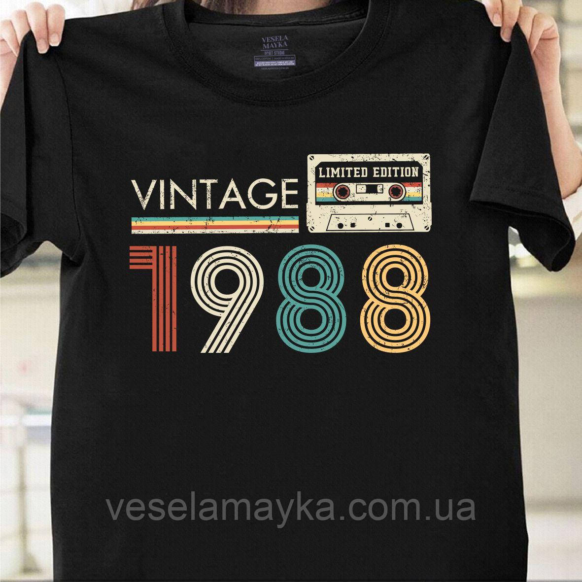 Футболка Vintage 1988 (Limited edition), фото 1