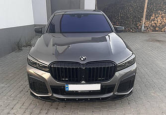 Спліттер BMW 7 G11 LCI M Sport (2019+) тюнінг елерон переднього бампера (V2)