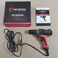 Дриль-шурупокрут електричний 420 Вт, 0-500/0-1800 об./хв, 0.8-10 мм, макс. 20 Nм INTERTOOL WT-0104