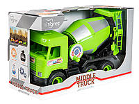 Авто "Middle truck" бетонозмішувач (зелений) в коробці