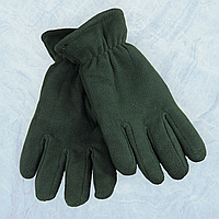 Перчатки мужские тактические флисовые на меху зима размер L-XXL на резинке хаки