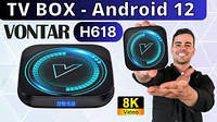 НАЛАШТОВАНА VONTAR H618 8K 4/32 Смарт ТВ приставка 8K Android 12 Smart TV