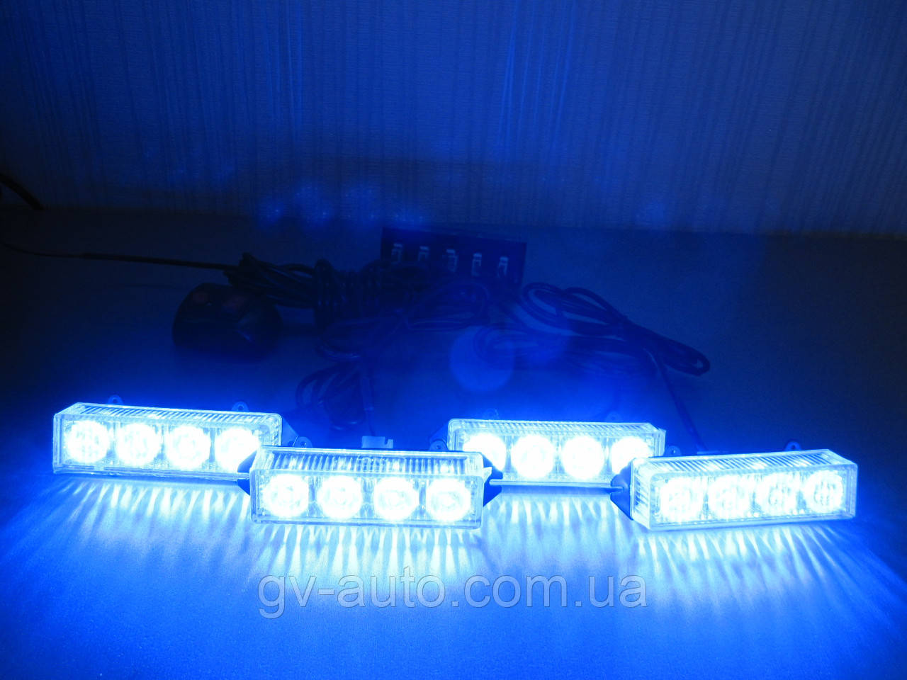 Стробоскопи LED 4-2-16. сині 12В.