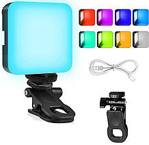 GIFTMAX AY-49J RGB Video, портативне фотосвітло відеосвітло різнобарвне RGB