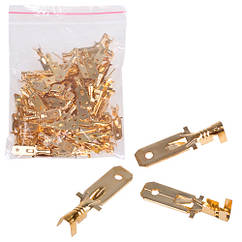 Клемка плоска неізольована 6,3 мм (тато) (100 шт.) 30003 (30003)