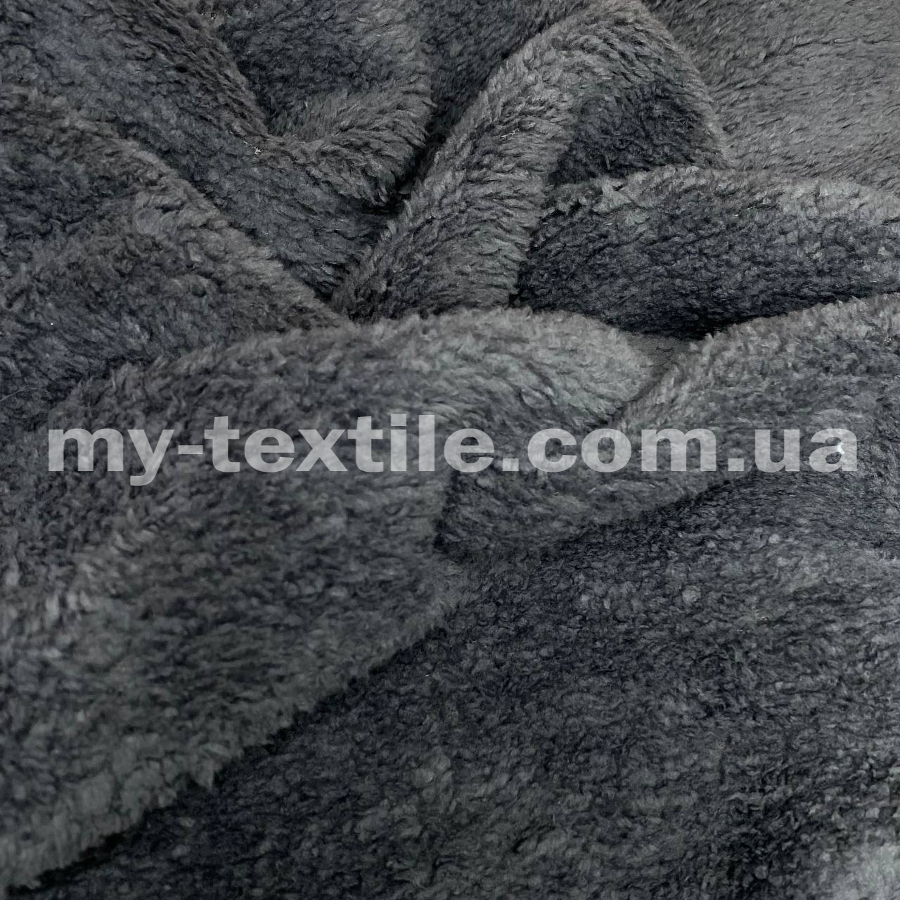 Махрова тканина Туреччина 250 г.м2 ширина 190 см Темно-сірий, фото 1