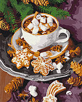 Картина по номерам BrushMe Пряное какао со снежком 40х50см BS52779 SC, код: 7928312