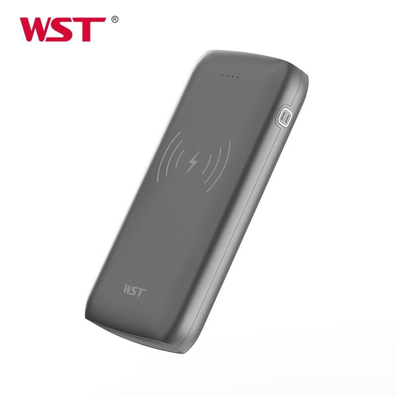 Повербанк 10000мАг WST ADP02A QC3.0+PD 18W, безпровідна зарядка, зовнішній акумулятор, батарея, УМБ, powerbank