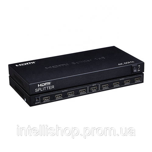 Купить Сплиттер Lucom HDMI 1x8 Splitter Act v2.0 4K60Hz Черный 62.09. ...