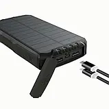 Сонячний повербанк iBattery YD-819w з бездротовою зарядкою QI 25000 mAh павербанк на сонячній батареї, фото 4