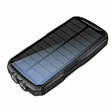 Сонячний повербанк iBattery YD-819w з бездротовою зарядкою QI 25000 mAh павербанк на сонячній батареї, фото 5