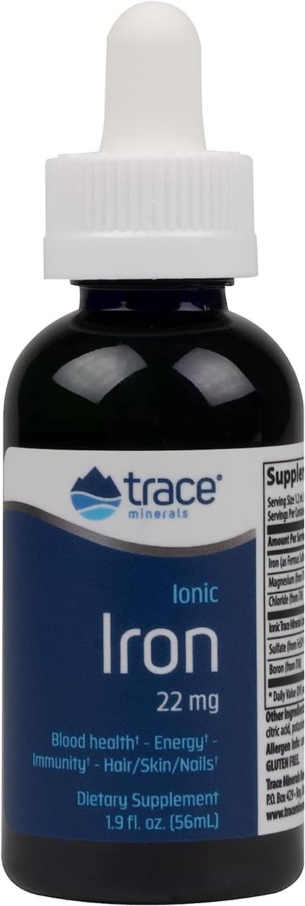 Іонізоване залізо 22 мг 56 мл / Ionic Iron, Trace Minerals