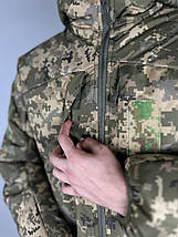 Армійська мембранна тактична куртка ULTIMATUM Santana G-loft Піксель,Куртка зимова польова утеплена, фото 2