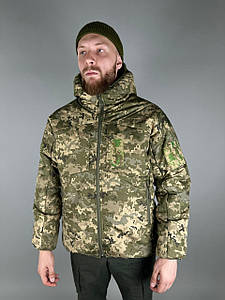 Армійська мембранна тактична куртка ULTIMATUM Santana G-loft Піксель,Куртка зимова польова утеплена