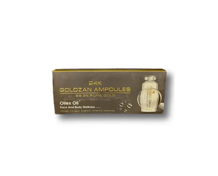 Goldzan 24k — ампульна сироватка колаген для обличчя із золотом Oilex Oil Єгипетська 5 ампул