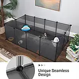 Манеж для тварин BLACK SONGMICS 143 X 73 X 46 CM ART-2383, фото 4