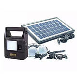 Портативна система освітлення GDLite GD-8030 Ліхтар + 2 LED лампи + сонячна панель (3_03873), фото 5