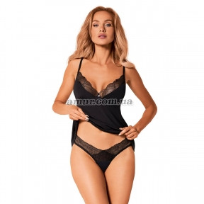 Топ і трусики Obsessive Bella Rou top panties ML