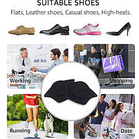 Протектор вкладиш у взуття на п'яту самоклеючий для зменшення розміру 5 пар чорного кольору 2835.9, фото 6