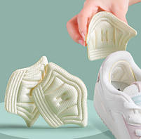 Вкладиші у взуття від тертя п'ят самоклеючі у наборі з 5 комплектів товщиною 5 мм бежеві 2836.2, фото 8