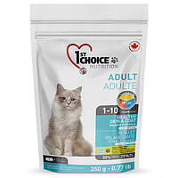 Сухой супер премиум корм для котов 1st Choice Adult Healthy SkinCoat лосось 350 г 65672262002 UN, код: 7764915