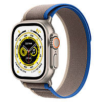 Смарт-часы Apple Watch Ultra Titanium Case with Blue/Gray Trail Loop M/L (MQF33/MQEJ3) [72526]