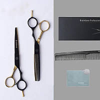 Перукарські ножиці для стрижки волосся комплект із гребінцем 5.5 дюймів Brainbow BHT075