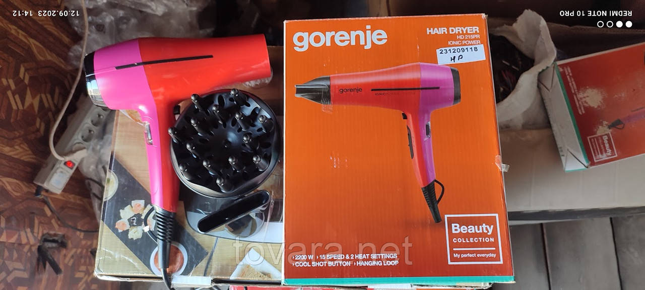 Фен Gorenje HD215PR № 231209118