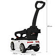 Електромобіль-толокар з батьківською ручкою в стилі Lamborghini (білий колір), фото 10