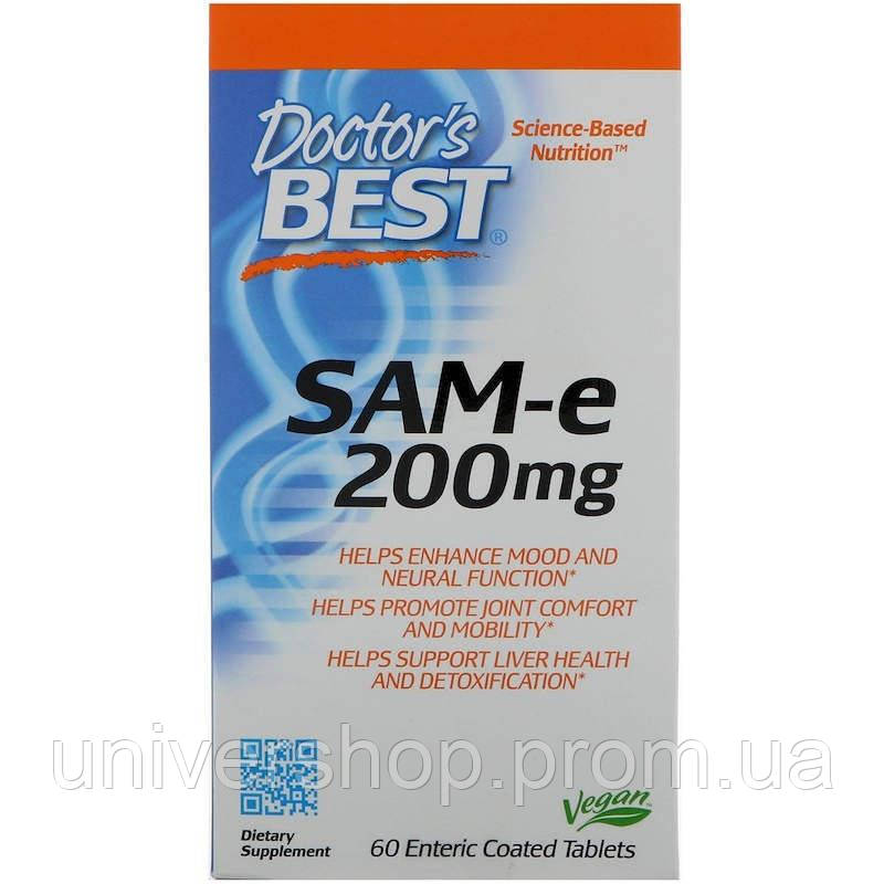 Купить Аденозилметионин SAM-e Doctors Best 200 мг 60 табл. 4222 UN, код ...