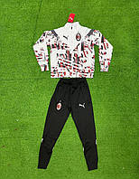 Футбольный тренировочный спортивный костюм детский, подросток разных клубов Милан